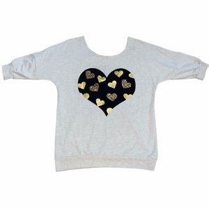 Glitter Heart Sweatshirt